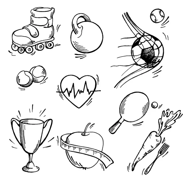 Ensemble d'icône de sport — Image vectorielle