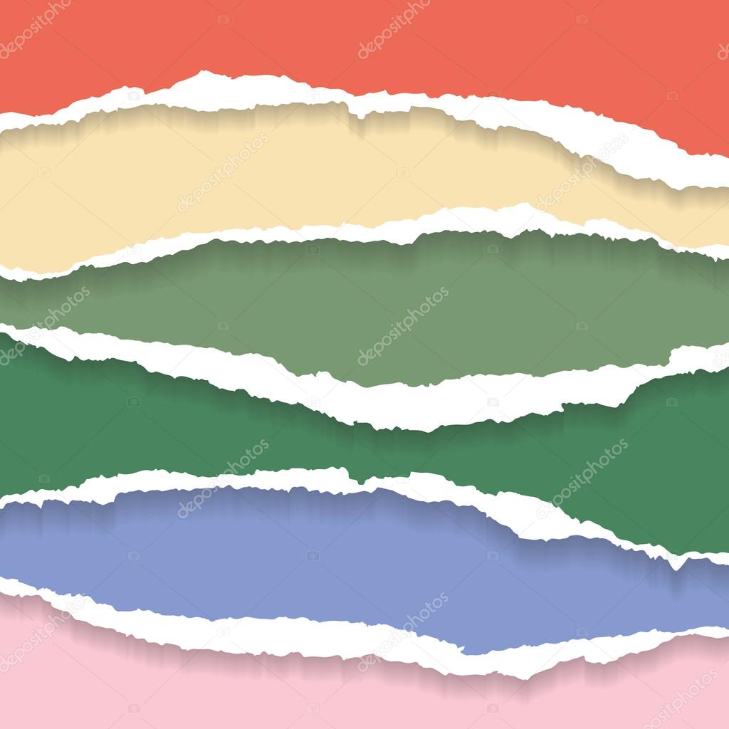 Paper ripped vector Stock Vector Image by ©strejman #78074758