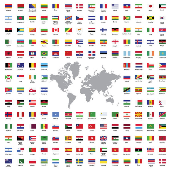 World flags all