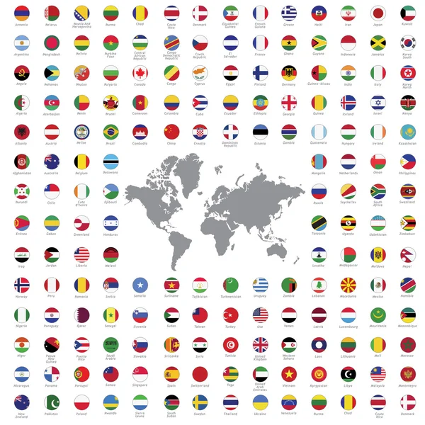 Tous les drapeaux du monde — Image vectorielle