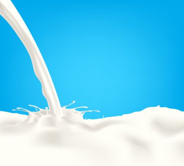 Süt, yoğurt veya krem sıçramasına.