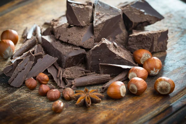 Frijoles Cacao Sobre Fondo Viejo — Foto de Stock