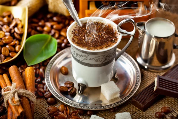 Schwarzer Kaffee — Stockfoto