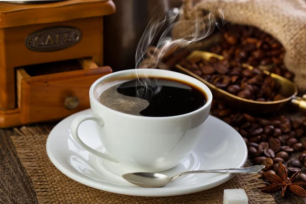 Schwarzer Kaffee — Stockfoto