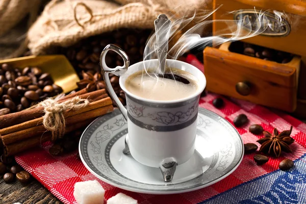 Schwarzer Kaffee — Stockfoto