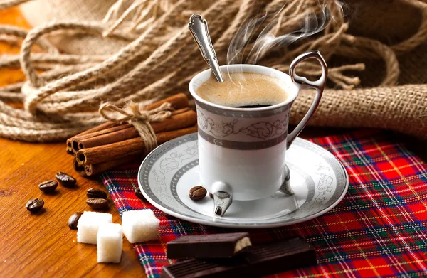 Schwarzer Kaffee — Stockfoto