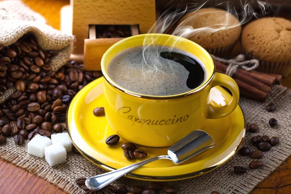 Schwarzer Kaffee — Stockfoto