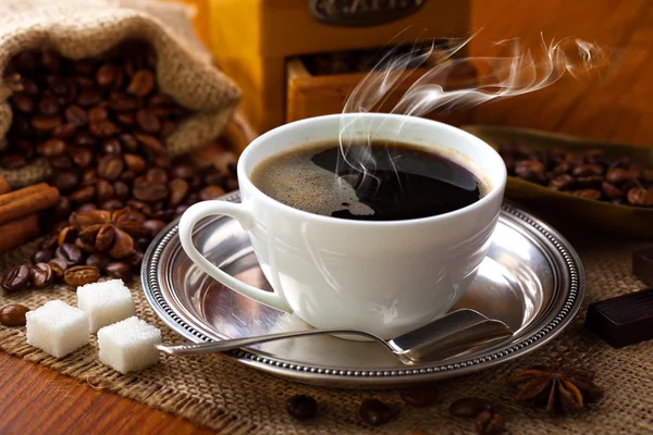 Schwarzer Kaffee — Stockfoto