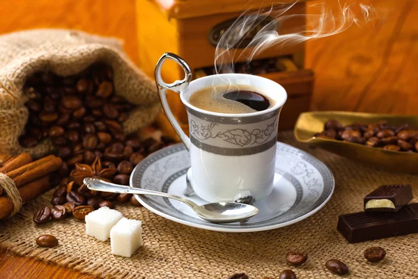 Schwarzer Kaffee — Stockfoto