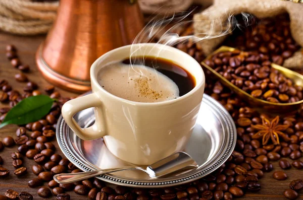 Schwarzer Kaffee — Stockfoto