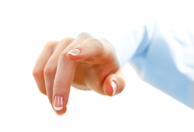 iş adamı eliyle işaret