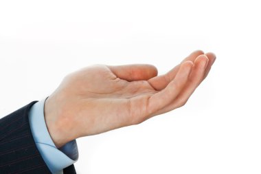 iş adamı eliyle işaret