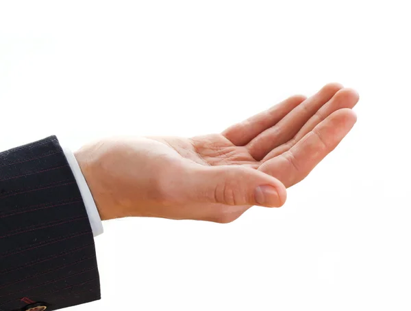 Businessman gesturing with his hand — Stock Photo, Image