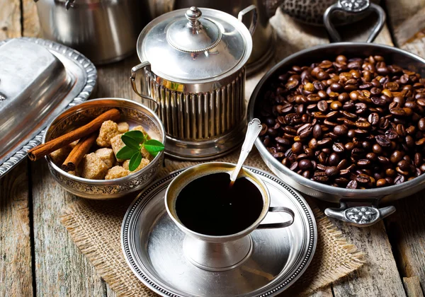 Schwarzer Kaffee — Stockfoto