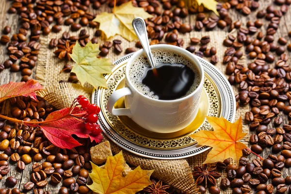 Caffè nero bevanda calda — Foto Stock