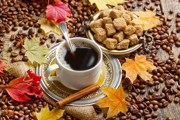 Schwarzer Kaffee Heißgetränk — Stockfoto