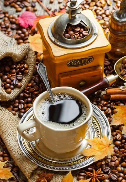 Caffè nero bevanda calda — Foto Stock