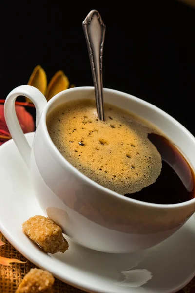 Bebida caliente de café negro — Foto de Stock