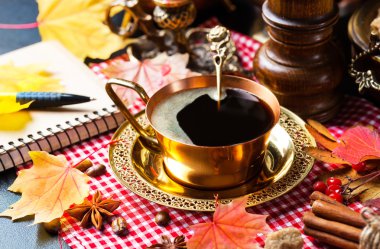 Siyah kahve sıcak içecek