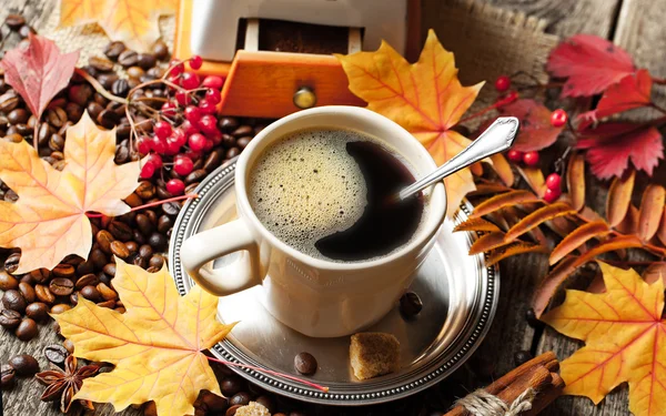 Schwarzer Kaffee Heißgetränk — Stockfoto