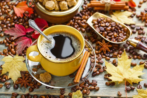 Schwarzer Kaffee Heißgetränk — Stockfoto