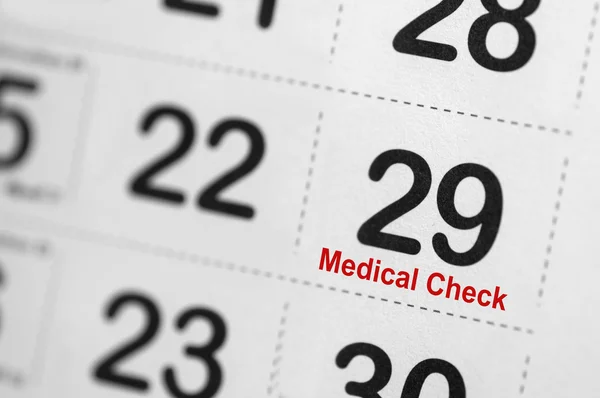 Medische Check-Up herinnering — Stockfoto