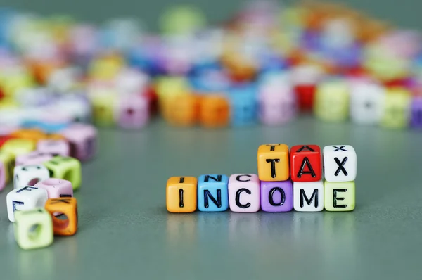 所得税の単語 — ストック写真
