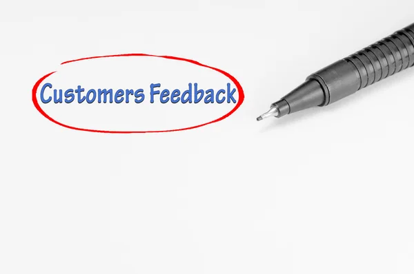 Customers Feedback - Business Concept — Stock Photo, Image