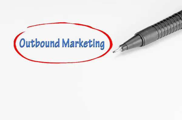 Outbound Marketing - Business Concept — Stock Photo, Image