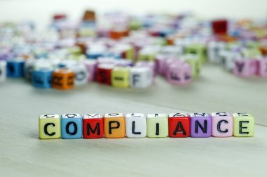 Compliance on dices clipart