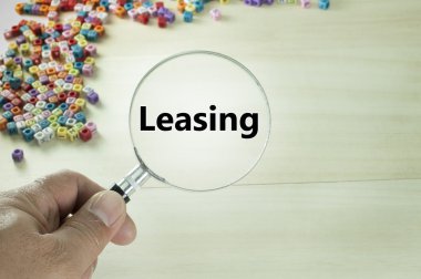 Leasing metnin yakın çekim