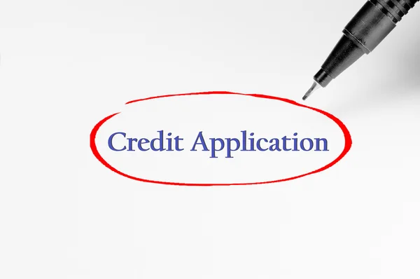 Credit Application on white paper - Business Concept — Stock Photo, Image