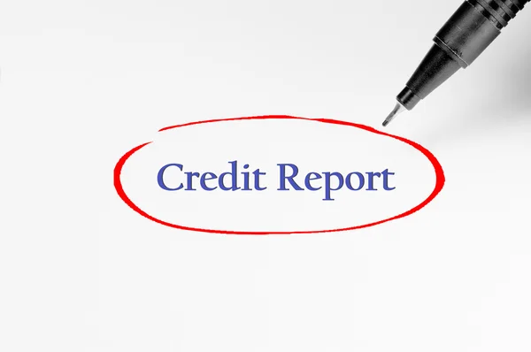 Credit Report on white paper - Business Concept — Stock Photo, Image
