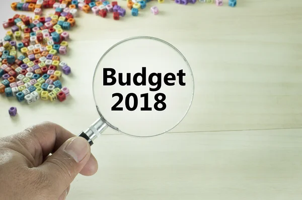 Budget 2018 Text — Stock Photo, Image