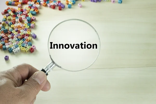 Testo dell'innovazione - Concetto aziendale — Foto Stock