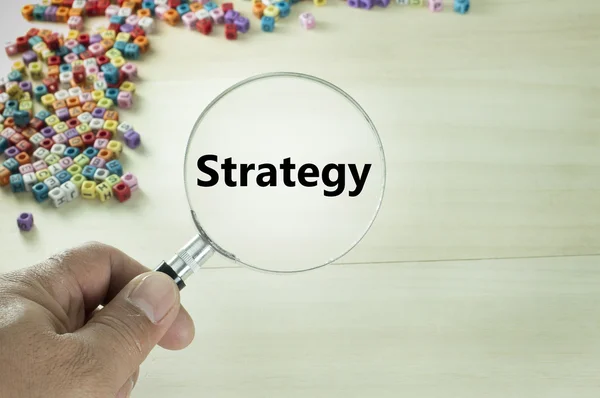 Strategy Text - Business Concept — Stock Photo, Image