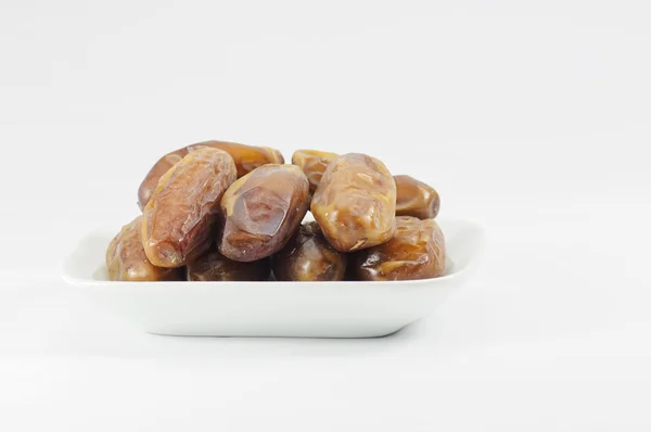 Dates on the Plate — Stock Photo, Image