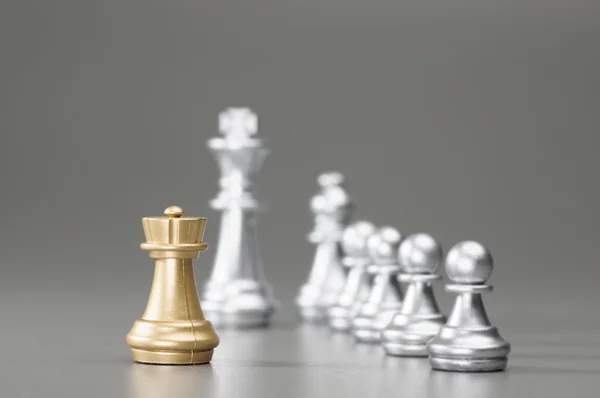 Golden Rook chess — Stock Photo, Image