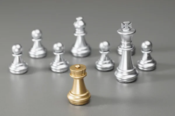 Golden Rook chess — Stock Photo, Image