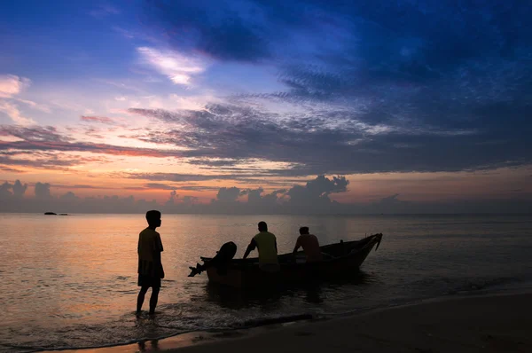 Традиционный малазийский рыбак — стоковое фото