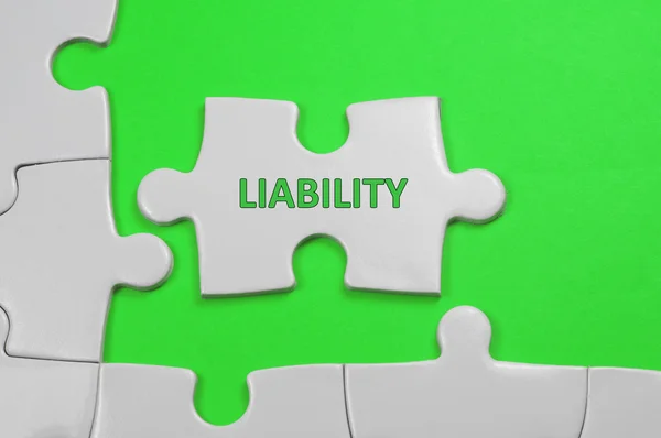 Liability Text - Business Concept — Stock Photo, Image