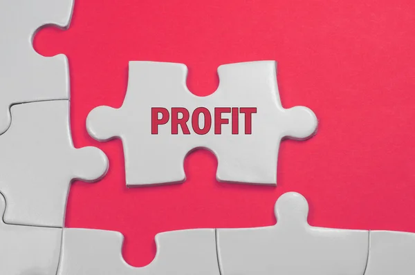 Profit Text - Business Concept — Stock Photo, Image