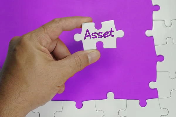 Asset Text - Business Concept — Stock Photo, Image