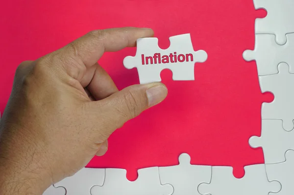Inflation Text - Business Concept — Stock Photo, Image