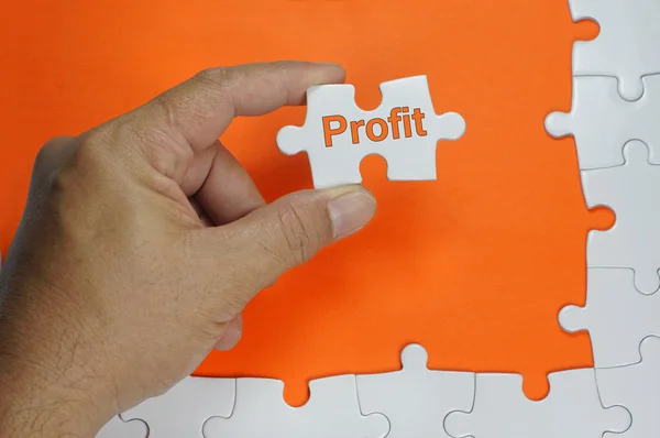 Profit Text - Business Concept — Stock Photo, Image