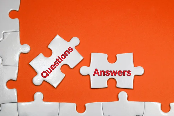 Questions and Answers Tex - Business Concepts — Stock Photo, Image