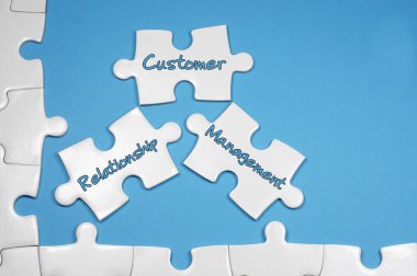 Customer Relationship Management Text - Business Concept clipart
