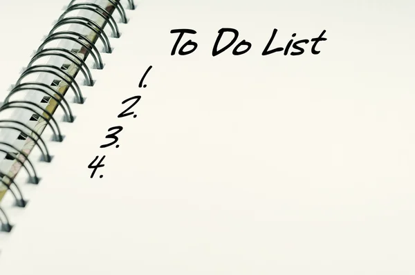 To Do List text - Business Concept — Stock Photo, Image