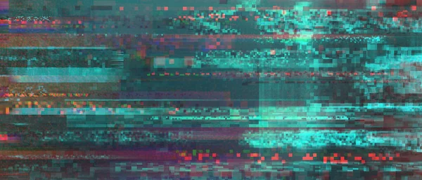 Пикселированная Цифровая Текстура Шума Визуализация Абстрактных Сигналов — стоковое фото