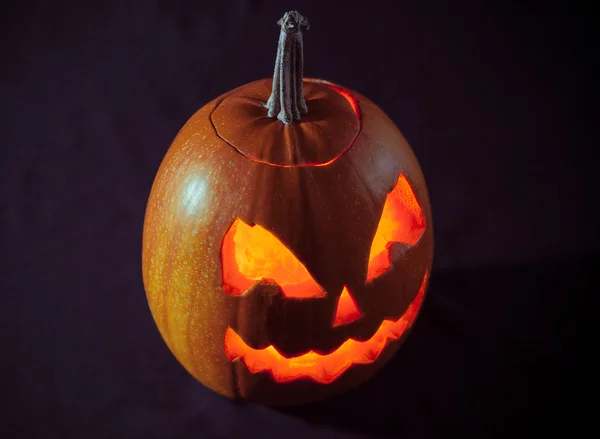 Halloween dýně na tmavém pozadí — Stock fotografie